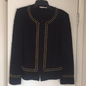 St John Knit Jacket with Gold Detail